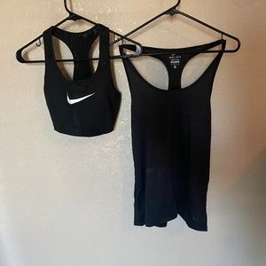 Nike Razor Back Tank| M |Nike Sports Bra | L
